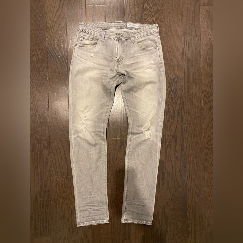 AG Adriano Goldschmied Men's Light Tan Skinny Jeans